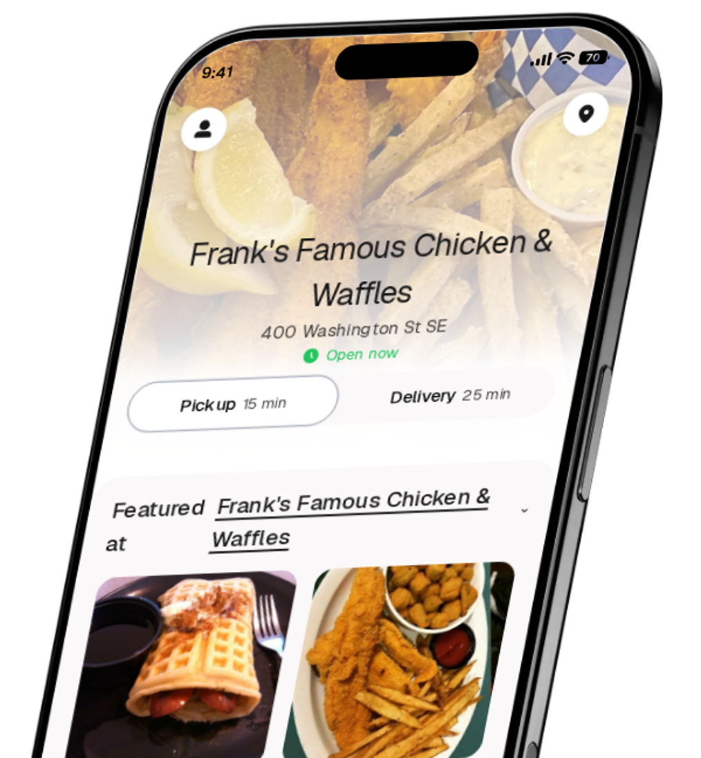 Frank's Famous Chicken & Waffles app preview